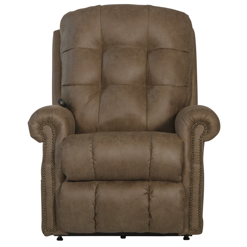 Fauteuil inclinable Burech, Similicuir limon