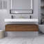 Double meuble-lavabo mural avec lavabo en résine, 3 tiroirs à fermeture en douceur, fixation à flotteur-106280285-106280287