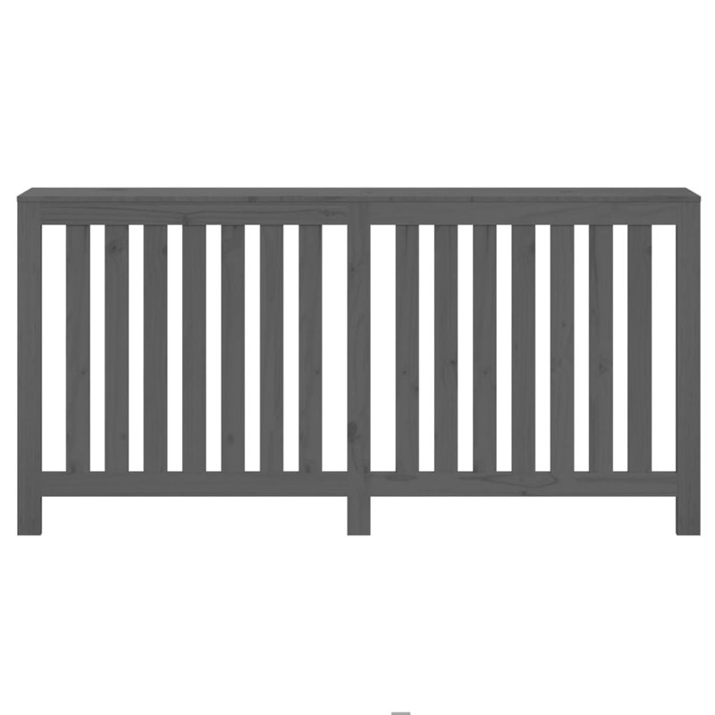 Kylieanne Large Radiator Cover, 84cm H x 169cm W x 19cm D, Grey