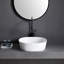 Lavabo de salle de bain vasque carré en porcelaine vitrifiée avec drain escamotable L 17 po x l 17 po
