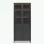 Armoire décorative avec quatre portes et poignées en métal-1890172474