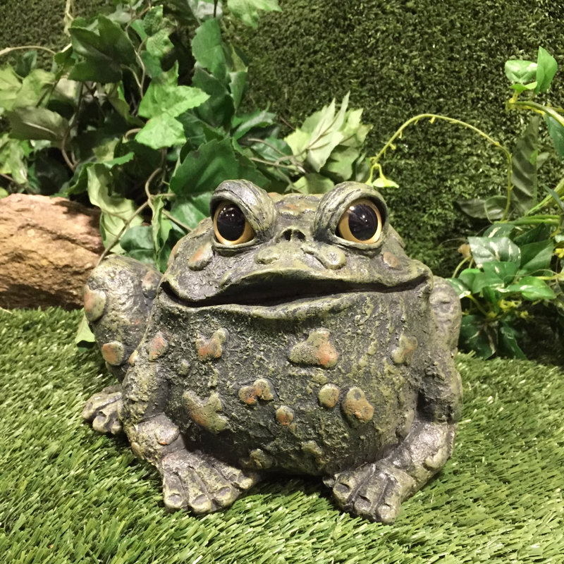 Statue de jardin classique "Lou" Toad Hollow, Vert naturel