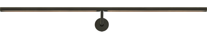 Plural Dome Picture Light, Bronze, 0.5" H x 24" W x 8.9" D, 17.4