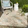 Tapis floral beige/turquoise Adelaide
