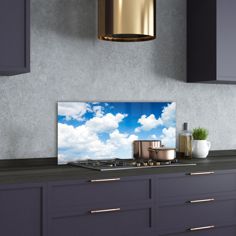 50cm W x 100cm L Glass Peel and Stick Panel