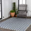 Tapis d'intérieur / extérieur bleu marine / crème Aimee-1792731101