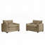 Fauteuil en velours côtelé 2 pièces-1841384160