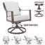 Fauteuil pivotant avec coussins Anorah
