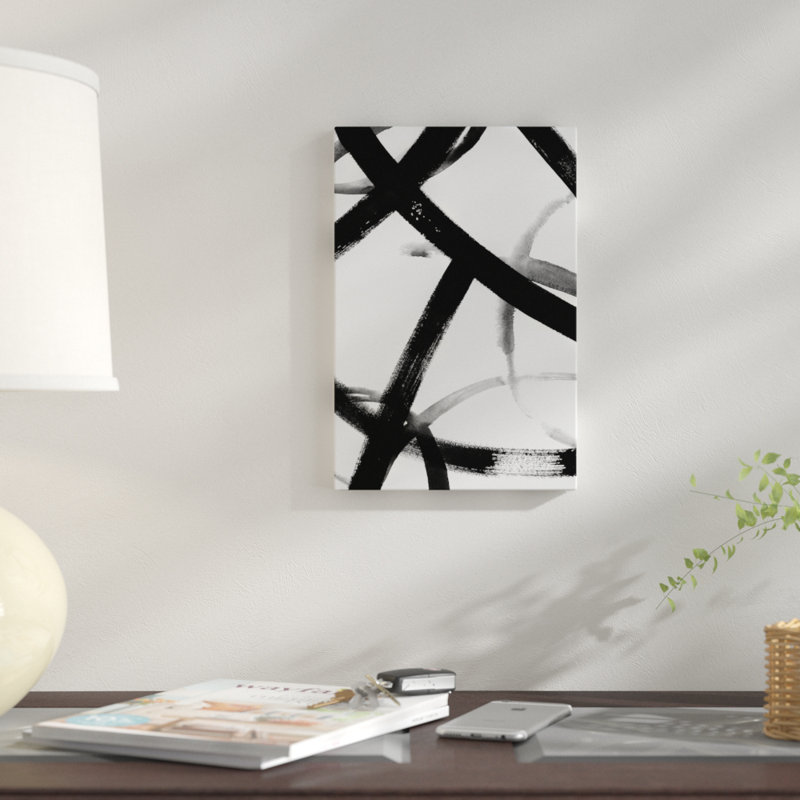 « monochrome ondulation ii », impression sur toile, H 26 po x l 18 po x P 1,5 po, Pas de tapis, Toile tendue