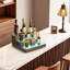 Support à vin à 3 niveaux avec vitrine à bouteilles en acrylique pour bar à la maison, utilisation commerciale, tablette murale ou de table illuminée