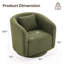 Fauteuil pivotant rembourré Boucle-98666137