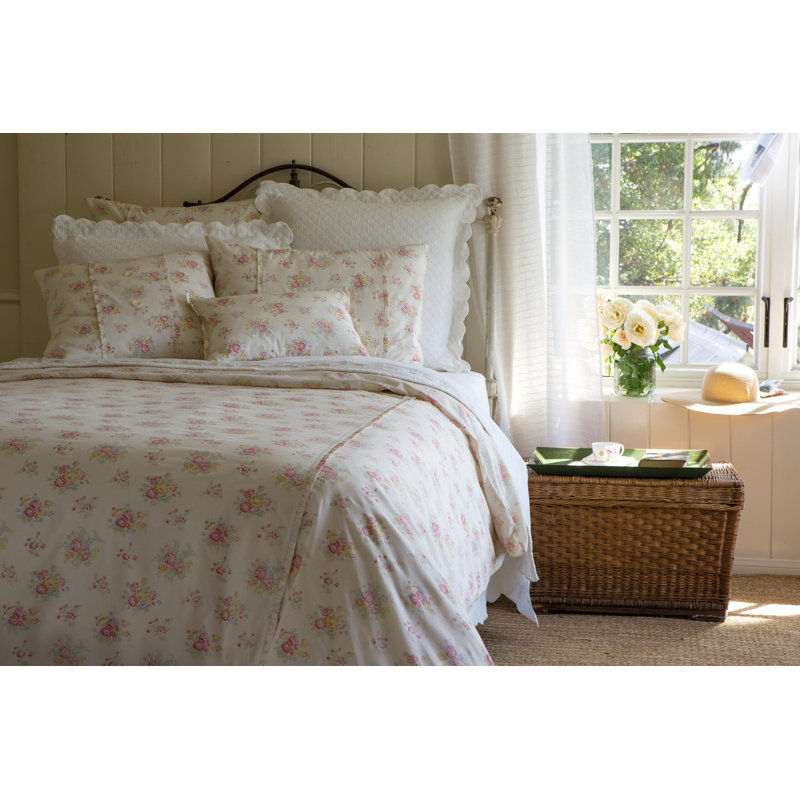 Clovelly Floral Pillow Sham, King Duvet Cover