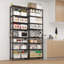 Étagère grillagée en métal à 8 niveaux à hauteur réglable H 70,87 po Traneka 1344 LBS NSF-1541024766-1541024752