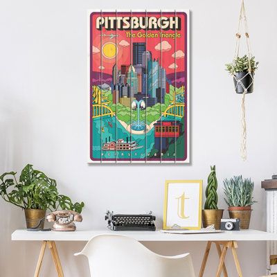 Affiche de voyage Pittsburgh Pop Art