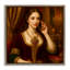 Femme rococo avec cadre flottant pour téléphone portable, design par Grotto Studios-1372391652-1372391651