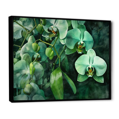 «Fantasy Green Orchid Dreamscapes I» sur toile