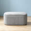 78cm Wide Velvet Rectangle No Pattern Standard Ottoman
