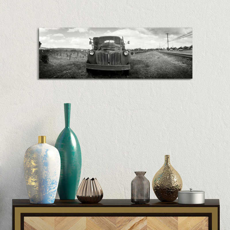 Old Vineyard Truck, Napa Valley, California, USA 1 Piece Wrapped Canvas Panoramic Wall Art