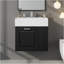 Meuble-lavabo de 21,8 po avec lavabo, armoire flottante murale, grand tiroir, tablette réglable, porte-papier hygiénique, système de fermeture en douceur-1293226057