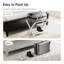 Porte-bagage blanc, ensemble de 2, porte-valise pliable avec tablette de rangement, porte-bagage en bambou avec 5 sangles en nylon pour chambre d'hôtel