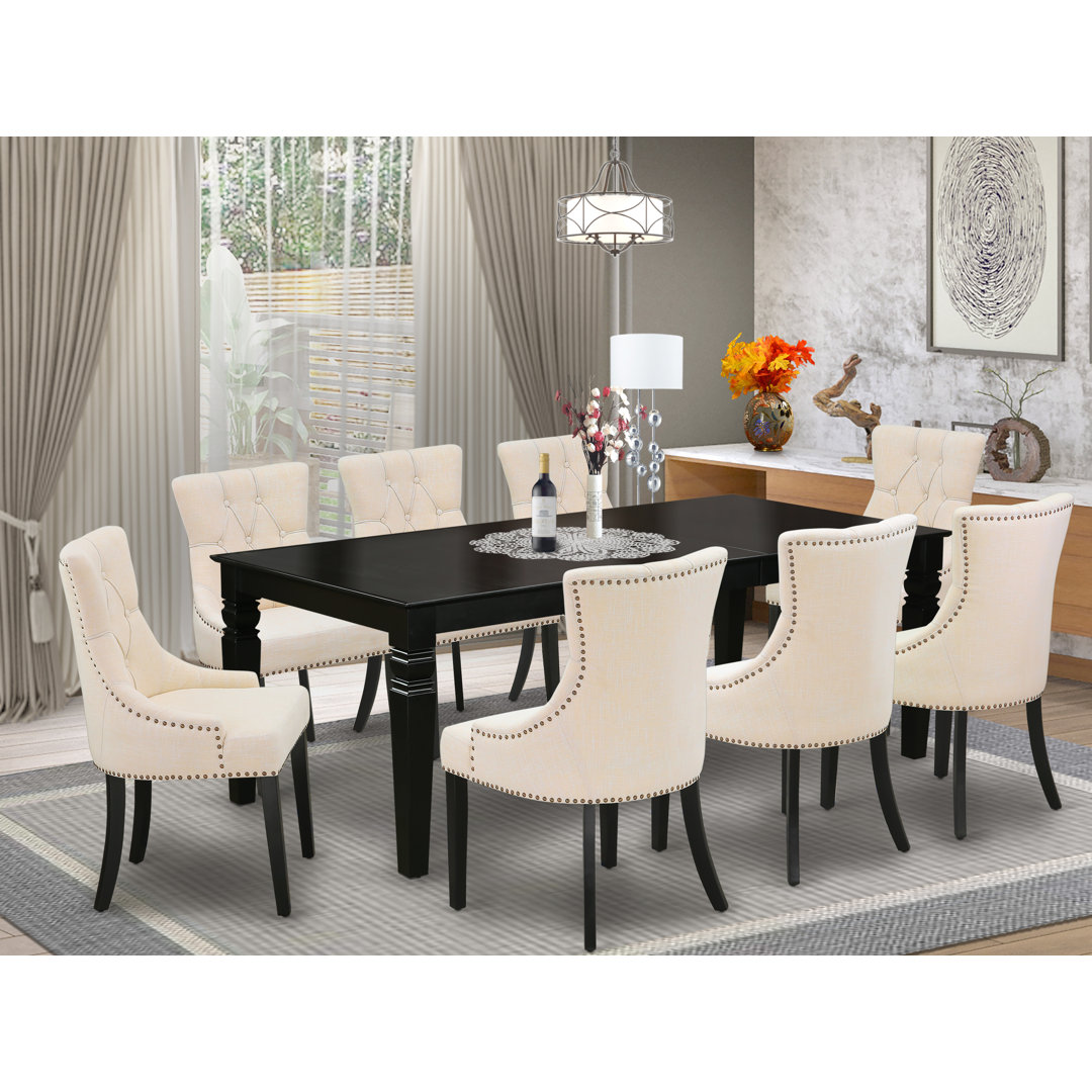 Lelystad Solid Wood Solid Wood Top Four Leg Dining Set Winston Porter Table 