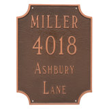 Waterford 4-Line Wall Address Plaque