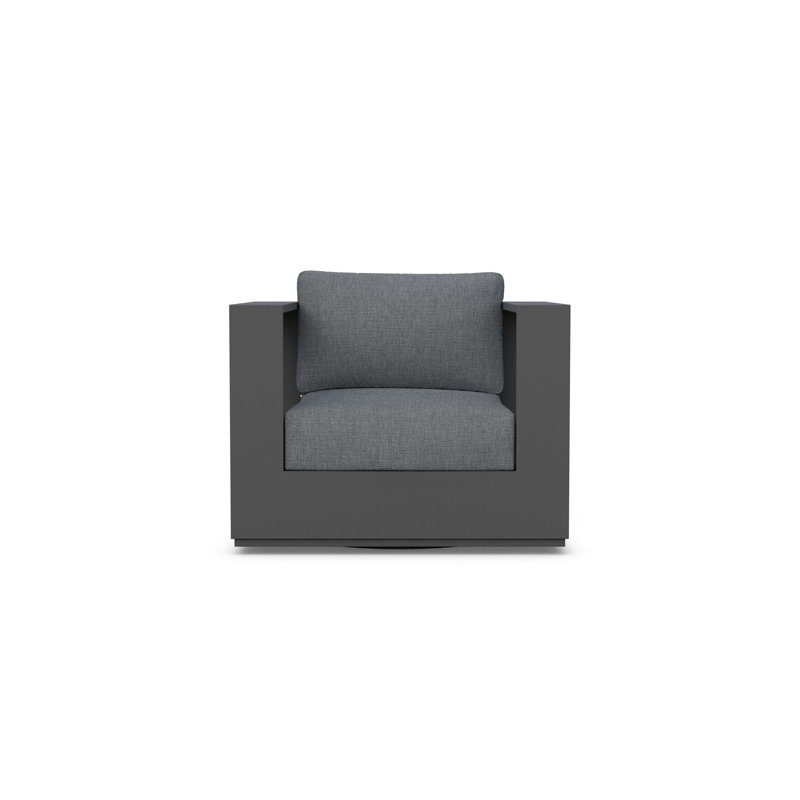Sydney Swivel Club Chair Cushion, Charcoal, Slate