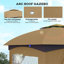 Gazebo with Outdoor Space, pairing combining 11 x 11 ft with Metal Frame and Polyester, Beige