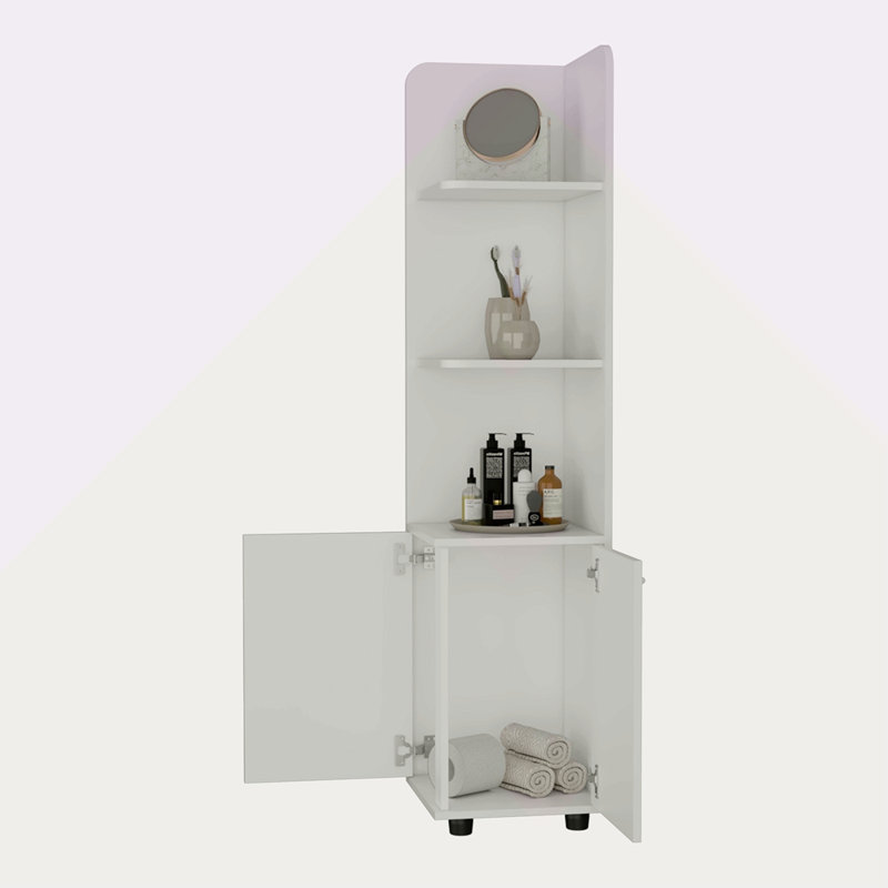 Grande armoire de rangement 2 portes 4 tablettes