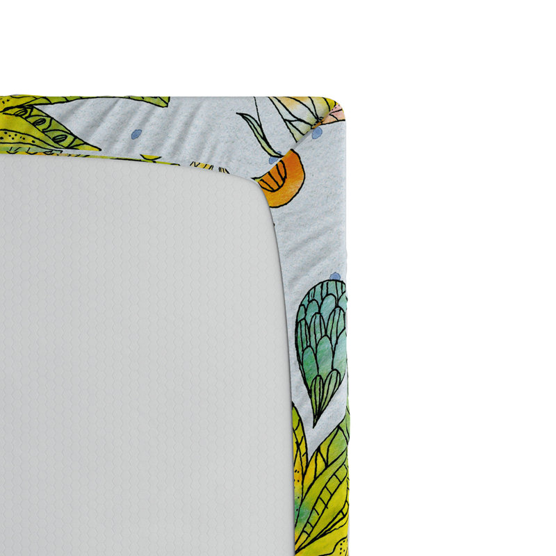Drap-housse floral, Drap-housse simple TG