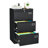 3 Drawer Filing Cabinet With Lock, Metal Lateral File For Home Office, Large Capacity Storage, -Proof, Black 3 Proof & Easy Access-1828112894