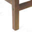 Tabouret de bar d'extérieur à hauteur de comptoir en bois d'acacia, ensemble de 2, finition brun acajou