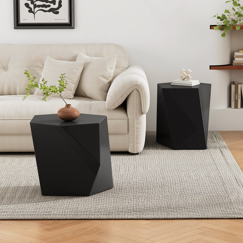 Ensemble de tables basses Modern MGO, Noir