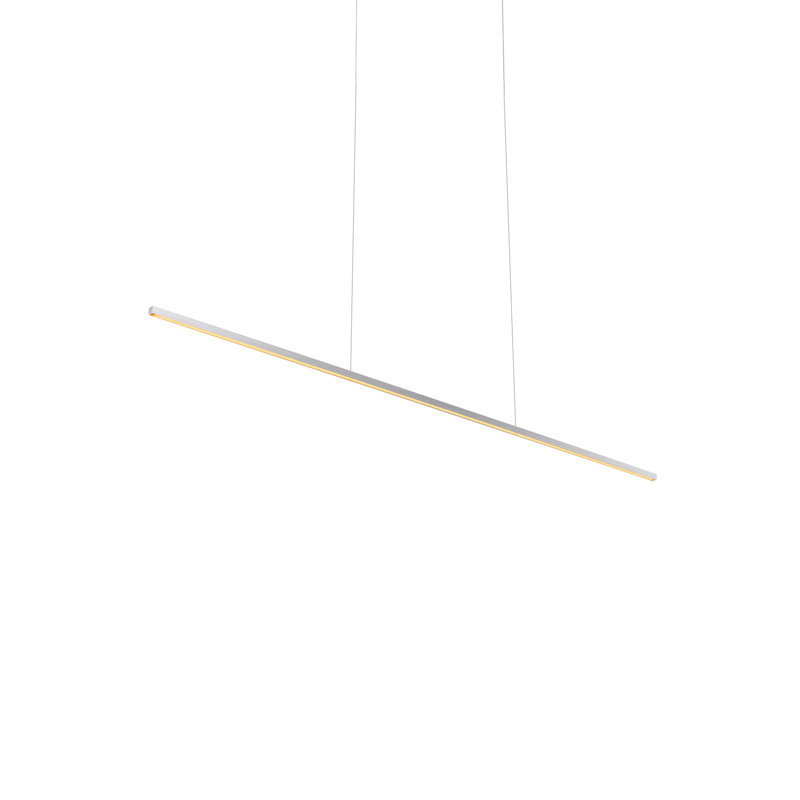 Îlot de cuisine 1 lumière Vega Minor, Nickel brossé, H 123 po x l 47,37 po x P 1,5 po