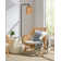 Iberis 68'' Slim Dimmable Floor Lamp With Remote Control, Handwoven Rattan Shade, 10W LED Bulb Included