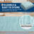 Washable Area Rug for Living Room Modern Solid Color Dining Room Throw Carpet, Light Blue 8x10-1032790271-1032790265