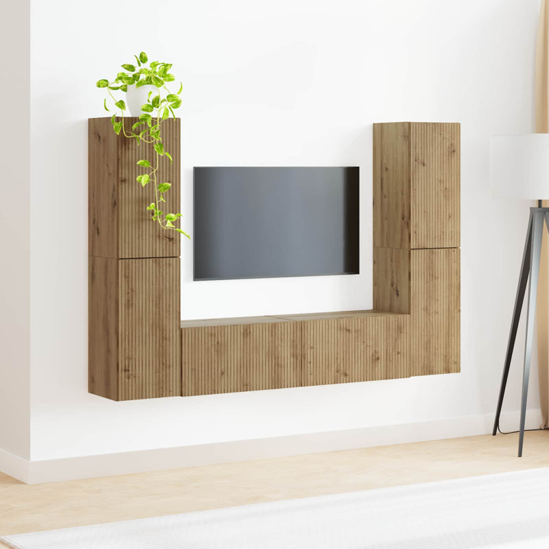 Unfinished Entertainment Centre for TVs up to 60", Artisan Oak