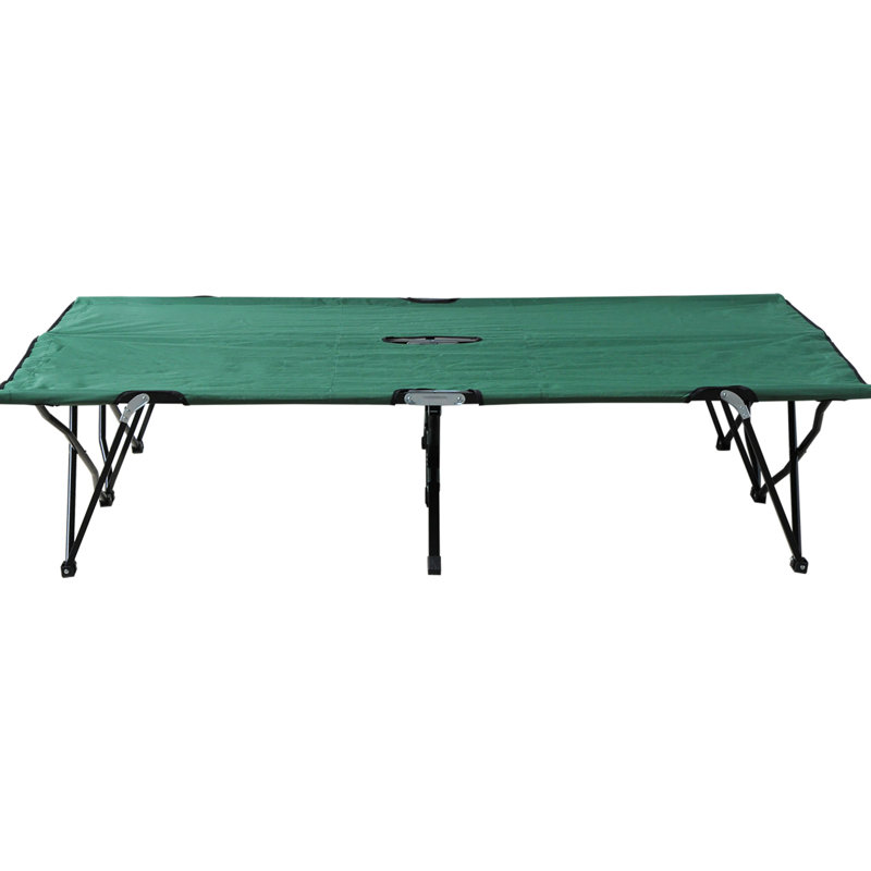 Lit de camping pour 2 personnes pour adultes - 50 "très grand lit pliant portatif pliant avec sac de transport