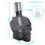 Torches de table Grinning Skull - 4 torches - noir-70723640-70723639
