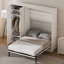 Lit escamotable avec casiers et armoires Murphy