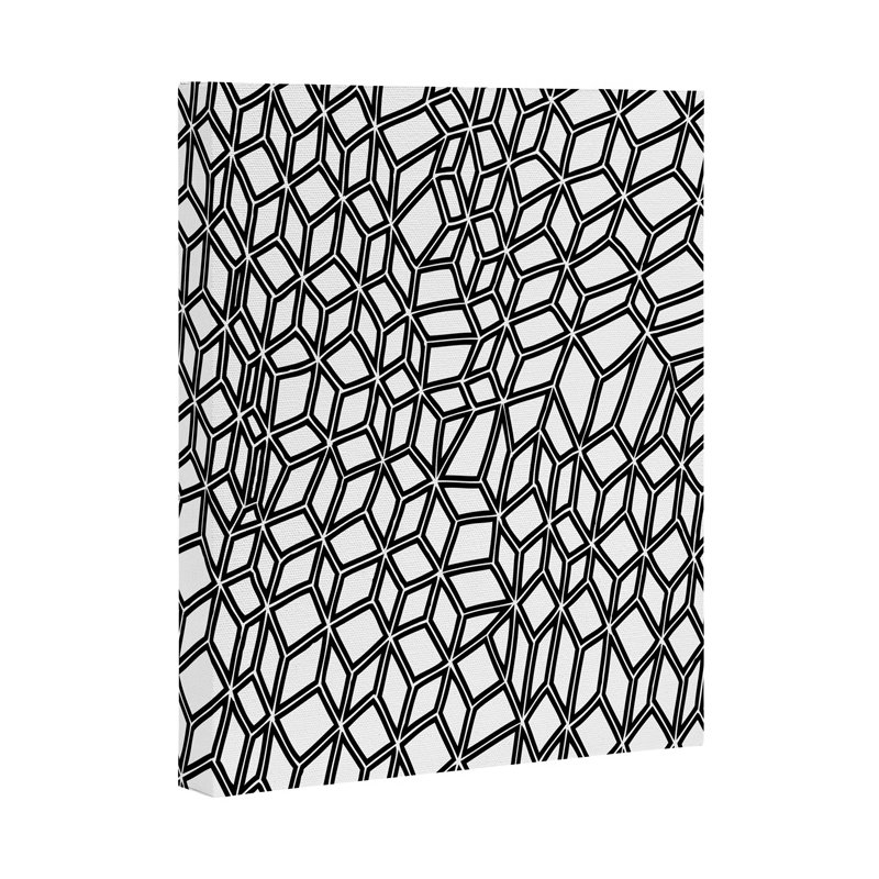 « inversed compression », impression sur toile tendue, H 10 po x l 8 po x P 1,5 po