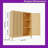 42 Inch Bamboo Storage Cabinet With Doors And Shelves Space-Saving Organizer For Bathroom Bedroom Or Entryway