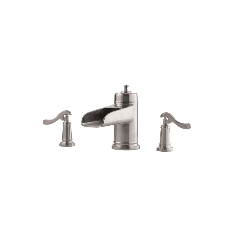 Ashfield Deck Mounted Roman Tub Faucet Trim, Brushed Nickel
