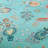  800TC 100% Egyptian Cotton Duvet Cover Set，3pcs Vintage Cyan Paisley Floral Bedding Set, Breathable And Skin-friendly, Aesthetic Botanical Pattern for Bedroom Guest Room All Seasons-121118222-101674814