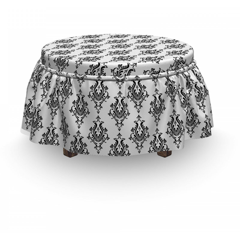 Box Cushion Ottoman Slipcover