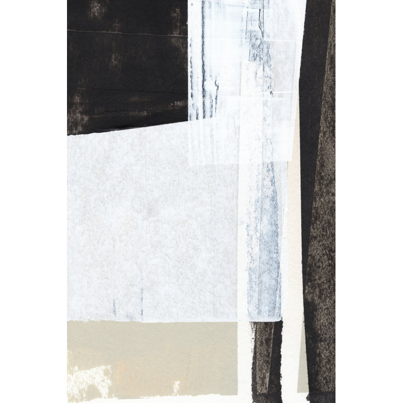 Neutral Intersect IV - No Frame Painting on Canvas, 46cm H x 30cm W x 3.8cm D