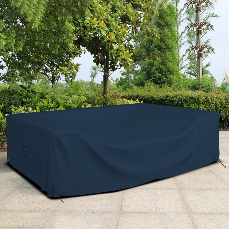 Outdoor Sectional Sofa Cover, 71.1cm H x 325.1cm W x 210.8cm D, Blue