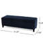 Siège confortable en velours bleu avec rangement caché foncé-1104762394