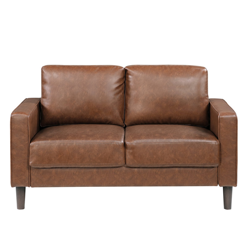 54 " Faux Leather Loveseat