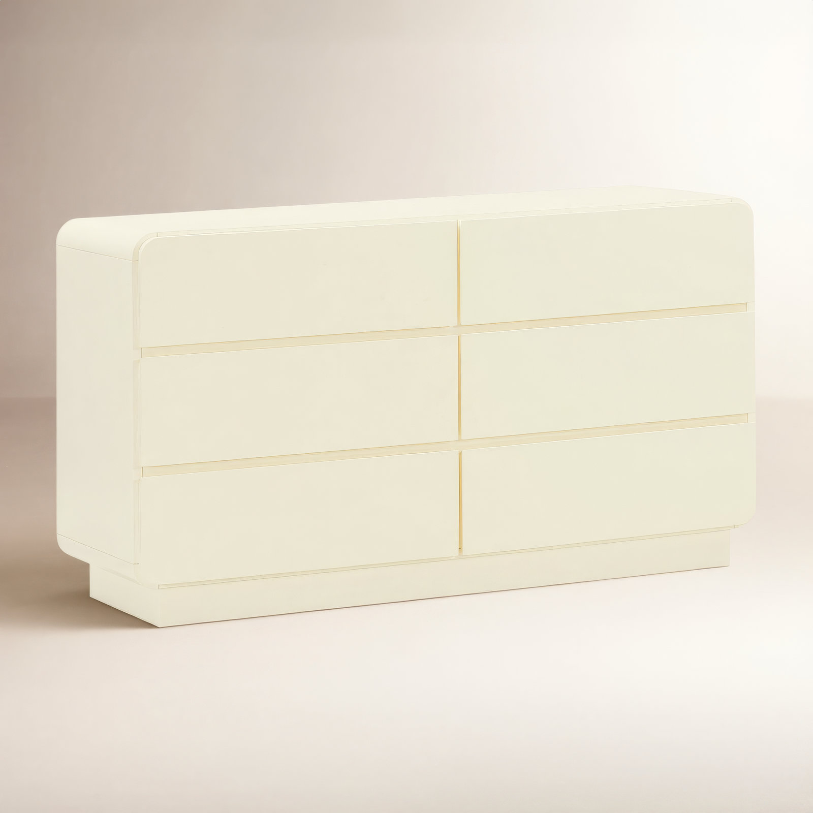 Marguerite 6 - Drawer Dresser, Cream